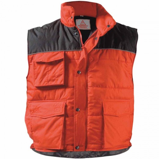 GILET 100% NYLON IMBOTTITO PVC P/NERA 09002