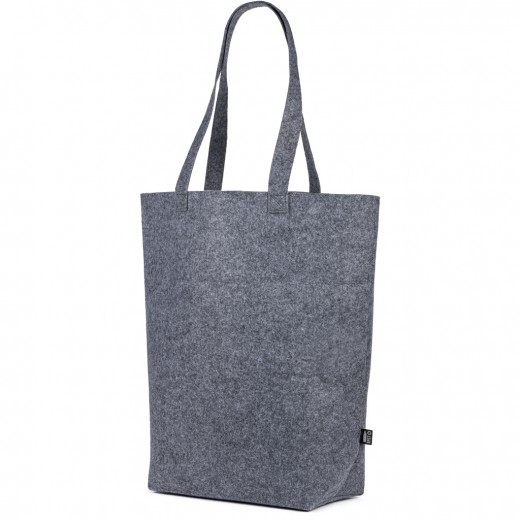 BORSA SHOPPER CON SOFFIETTO IN FELTRO RPET Q24287