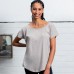 WOMEN'S LOOSE FIT TEE 100%C