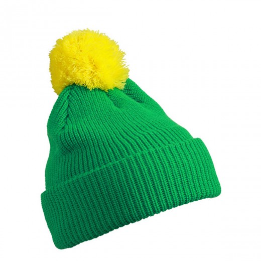 BRIM POMPON HAT 100%P M&B