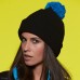 BRIM POMPON HAT 100%P M&B